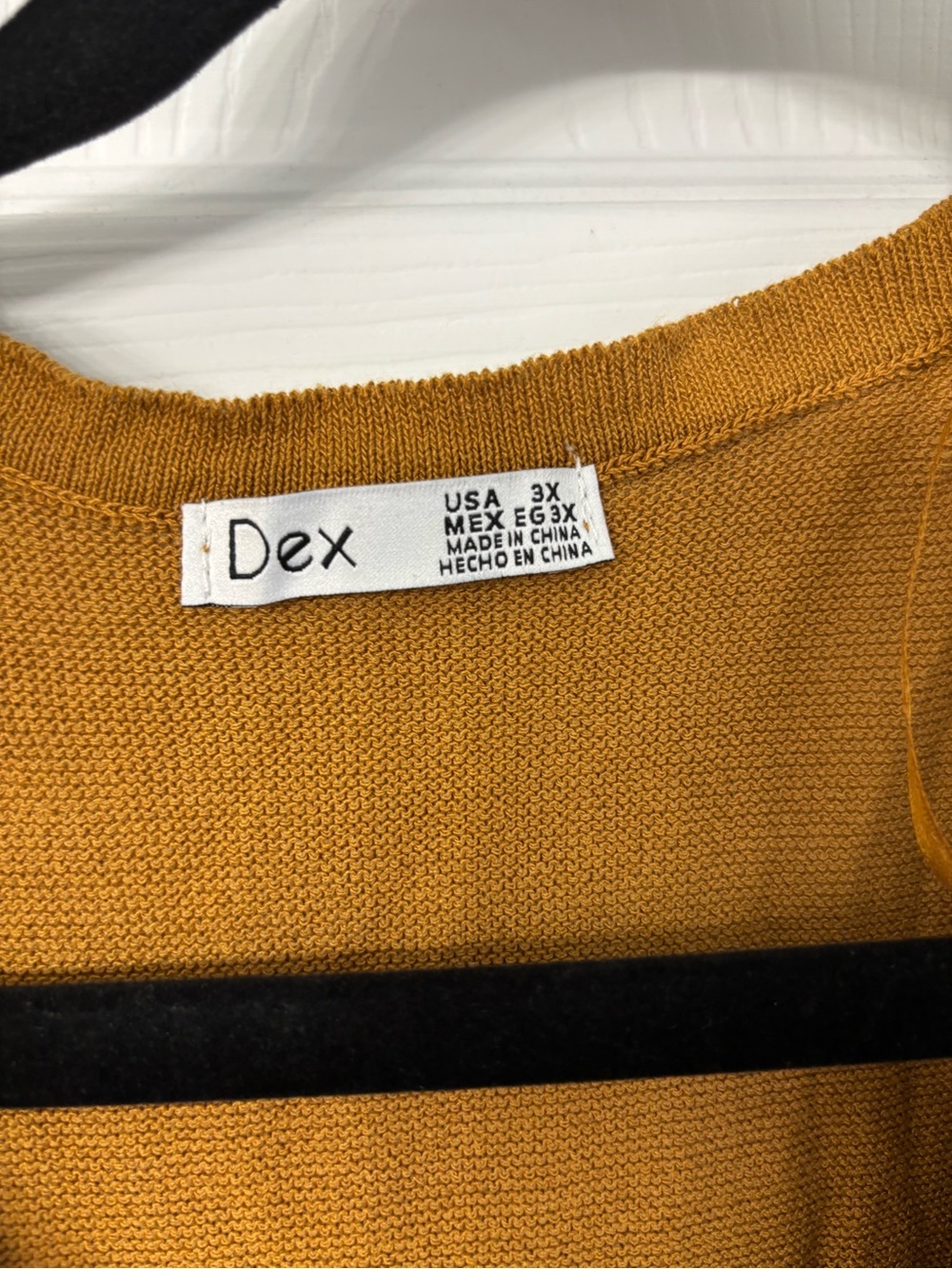 Dex Golden-Mustard Knit Sleeveless Sweater